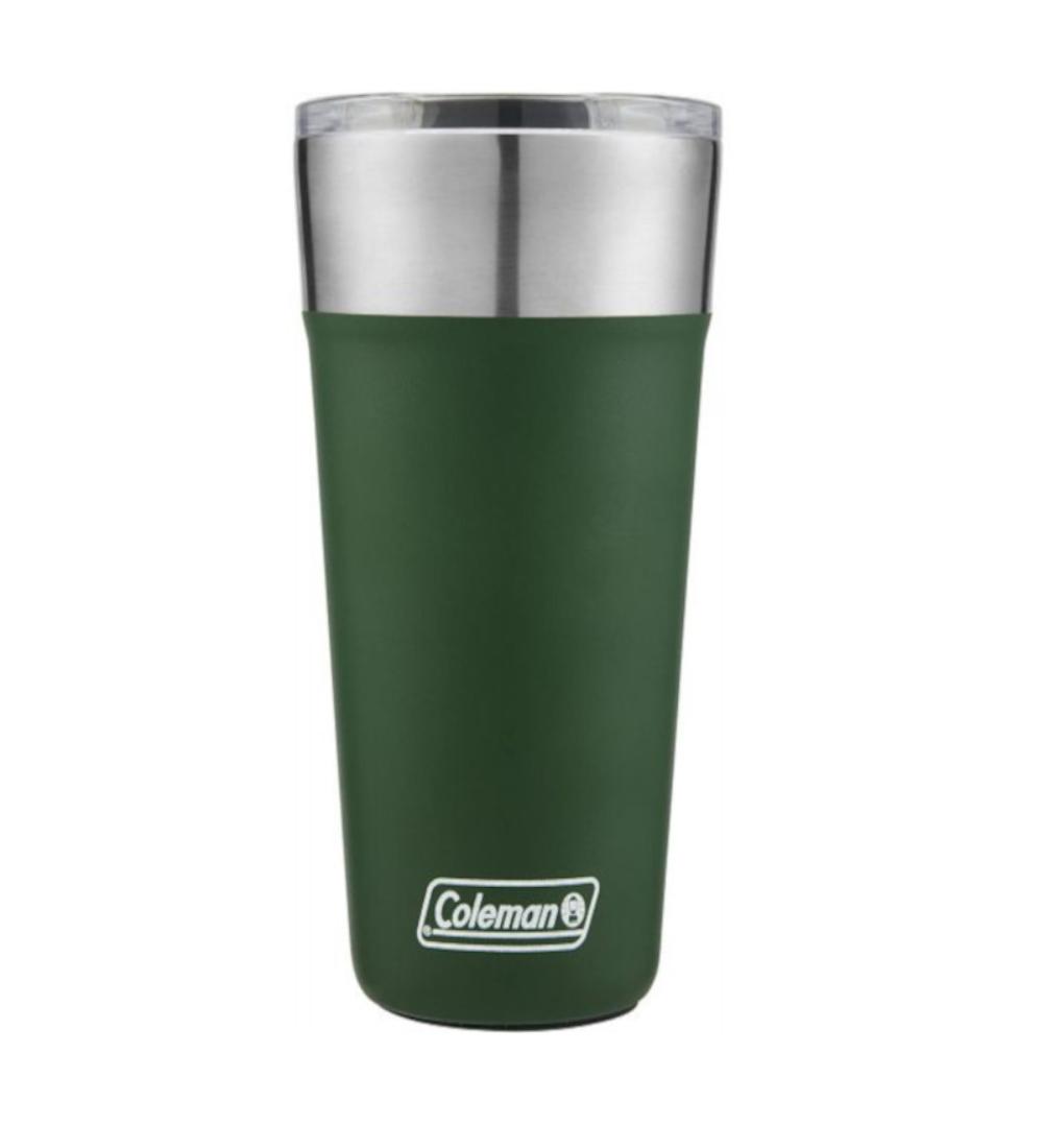 VASO CERVECERO INOXIDABLE COLEMAN 600ML VERDE MATE